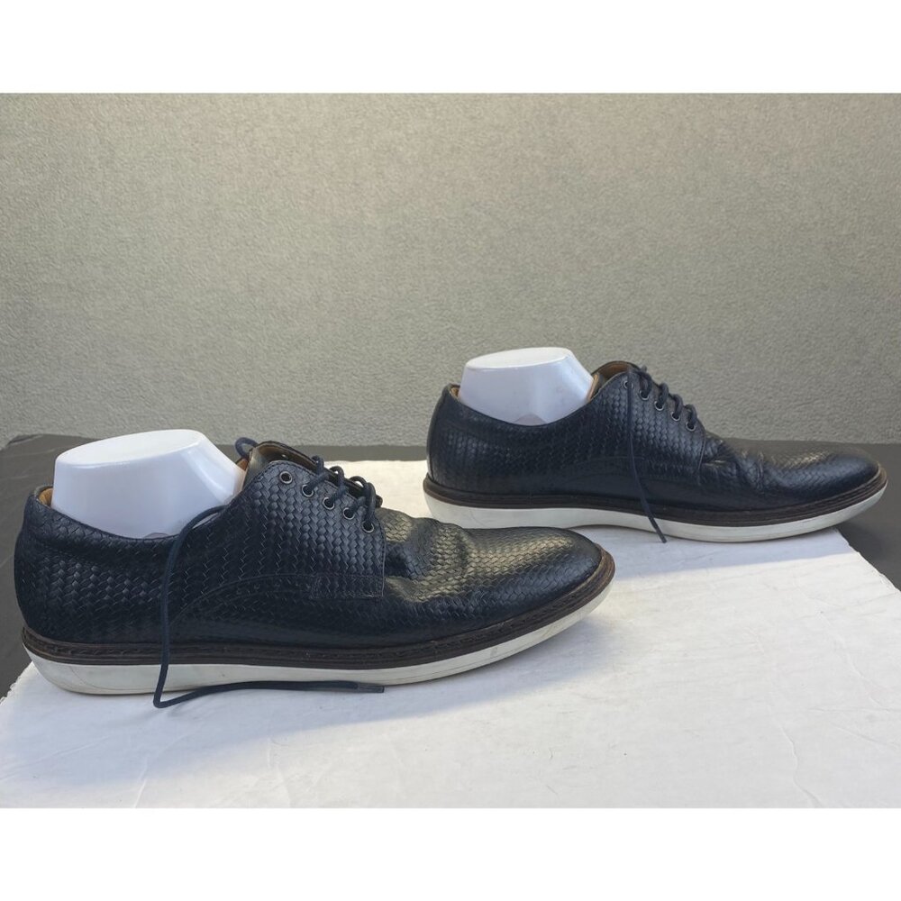 Massimo Dutti Men's Oxford shoe. Black Leather Size EU-45 2102/222/400 Lace Up